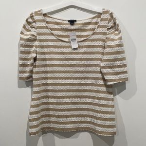 Ann Taylor Striped  Blouse size Small